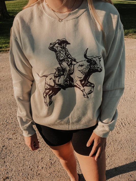 Bull Rider Crewneck